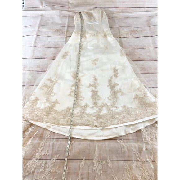 Maggie Sottero Couture Women's Champage Ohelia Embellished Wedding Gown - 4 - Picture 13 of 17